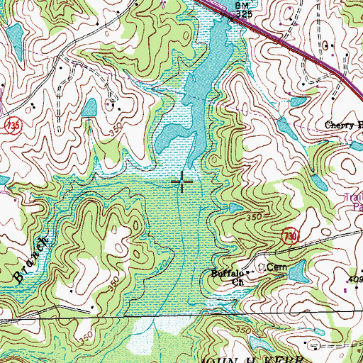 Topographic Map of Tanyard Branch, VA