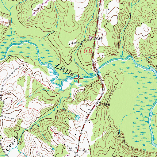Topographic Map of Tanyard Creek, VA