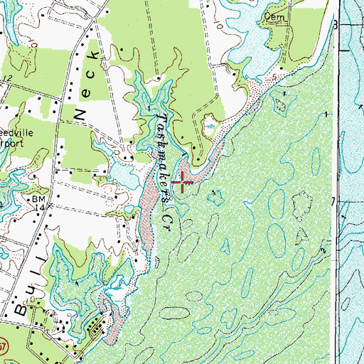 Topographic Map of Taskmakers Creek, VA