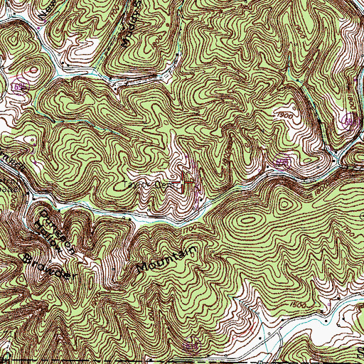 Topographic Map of Taylor Cemetery, VA