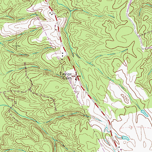Topographic Map of Taylor Cemetery, VA