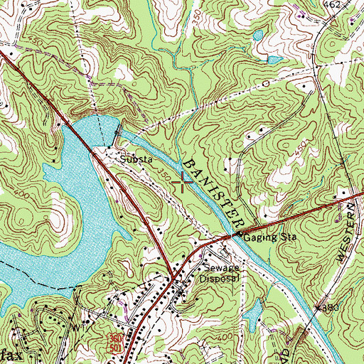 Topographic Map of Terrible Creek, VA