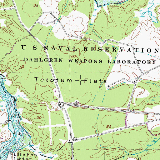Topographic Map of Tetotum Flats, VA