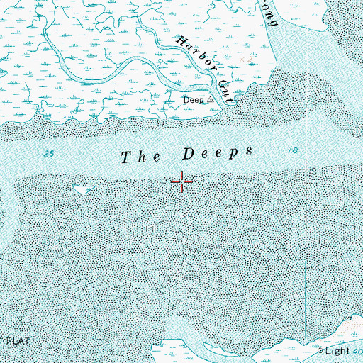 Topographic Map of The Deeps, VA