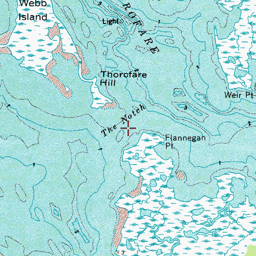Topographic Map of The Notch, VA