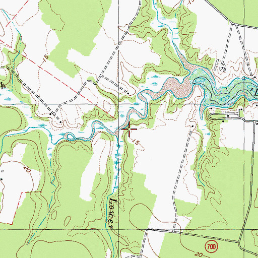 Topographic Map of Thompson Branch, VA