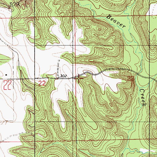 Topographic Map of Greater Pine Grove Church, AL
