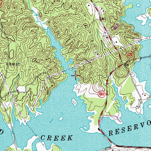 Topographic Map of Timber Swamp, VA