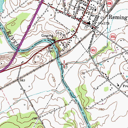 Topographic Map of Tinpot Run, VA
