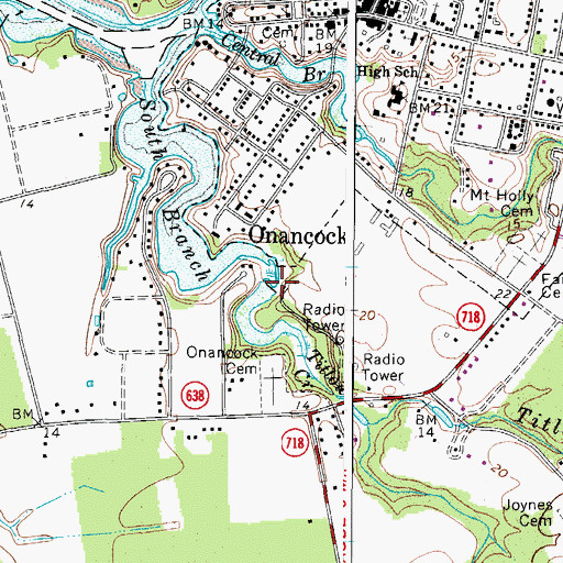 Topographic Map of Titlow Creek, VA