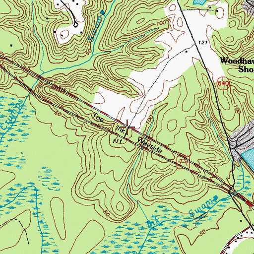 Topographic Map of Toe Ink Wayside, VA