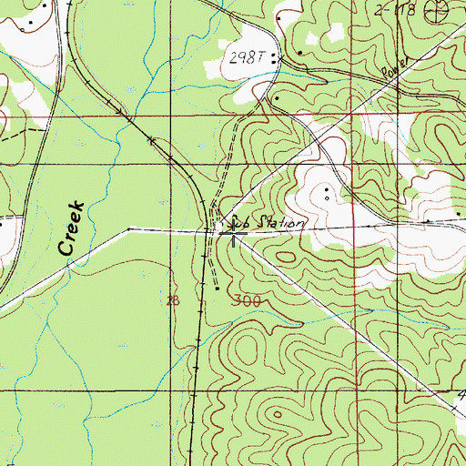 Topographic Map of Hillside (historical), AL
