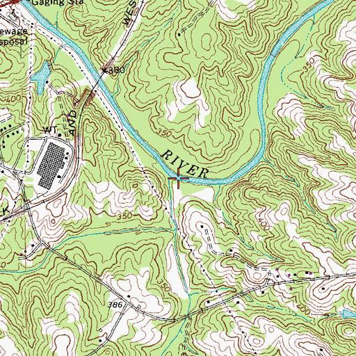 Topographic Map of Toots Creek, VA