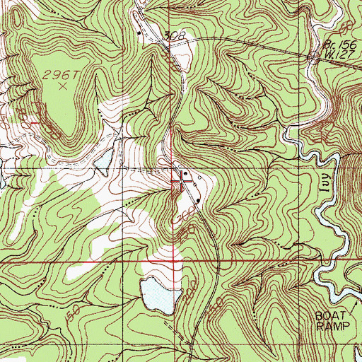 Topographic Map of Kalmia (historical), AL