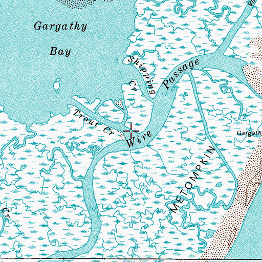 Topographic Map of Trout Creek, VA