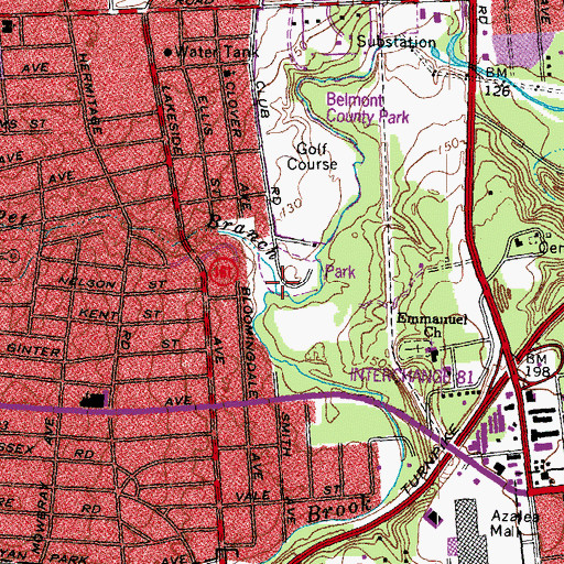 Topographic Map of Trumpet Branch, VA