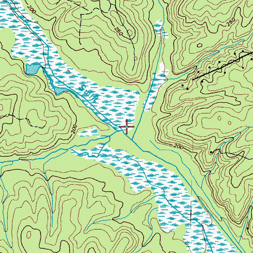 Topographic Map of Turkey Creek, VA