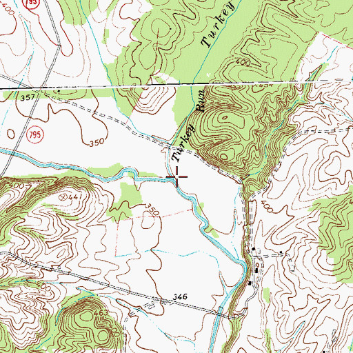 Topographic Map of Turkey Run, VA