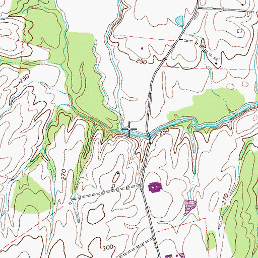 Topographic Map of Turkey Run, VA