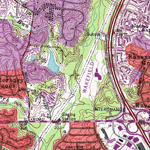Topographic Map of Turkey Run, VA