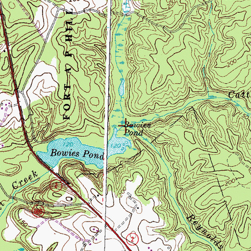 Topographic Map of Turkey Track Creek, VA