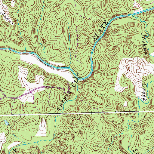 Topographic Map of Turpin Creek, VA