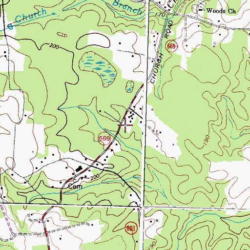 Topographic Map of Union Grove Church, VA