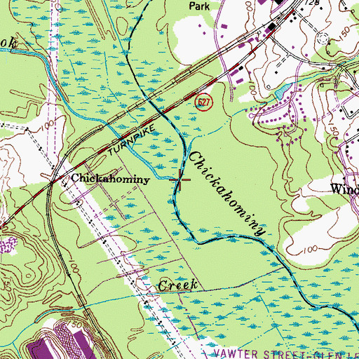 Topographic Map of Upham Brook, VA