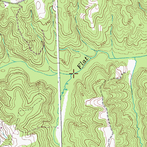 Topographic Map of Vaughns Creek, VA