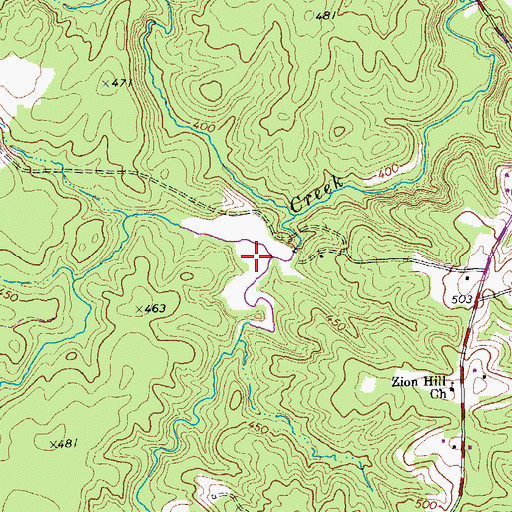 Topographic Map of Victoria Lake, VA