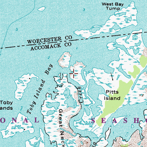 Topographic Map of Virginia Creek, VA