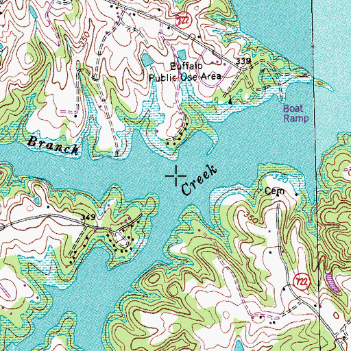 Topographic Map of Walker Branch, VA