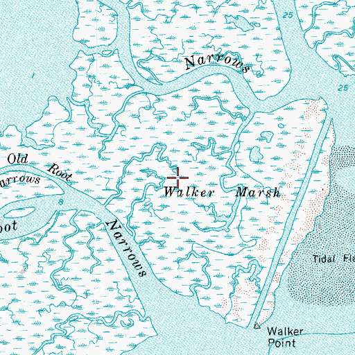 Topographic Map of Walker Marsh, VA