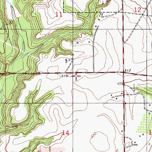 Topographic Map of Prattville East Shopping Center, AL