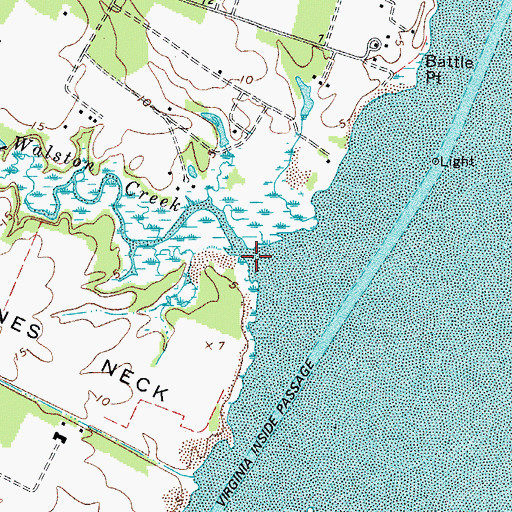 Topographic Map of Walston Creek, VA
