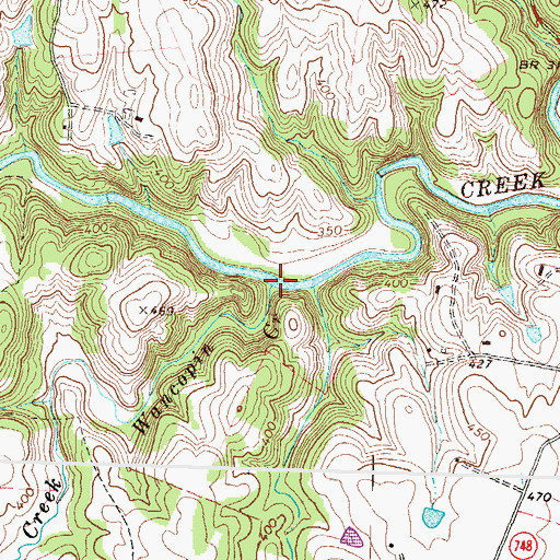 Topographic Map of Wancopin Creek, VA