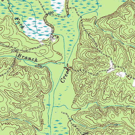Topographic Map of Wards Fork Creek, VA
