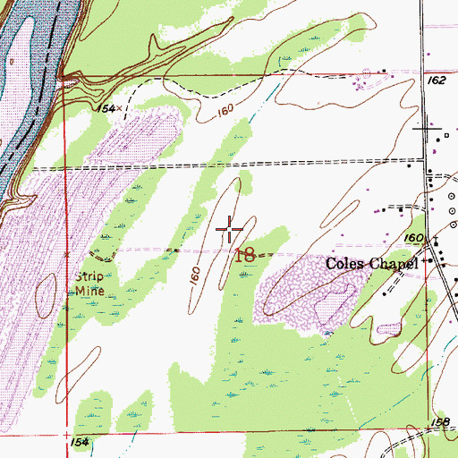 Topographic Map of Prattville Park, AL