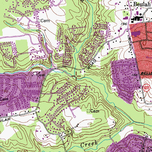 Topographic Map of Watch Run, VA