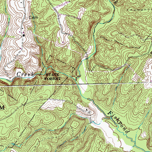 Topographic Map of Webb Mill Creek, VA