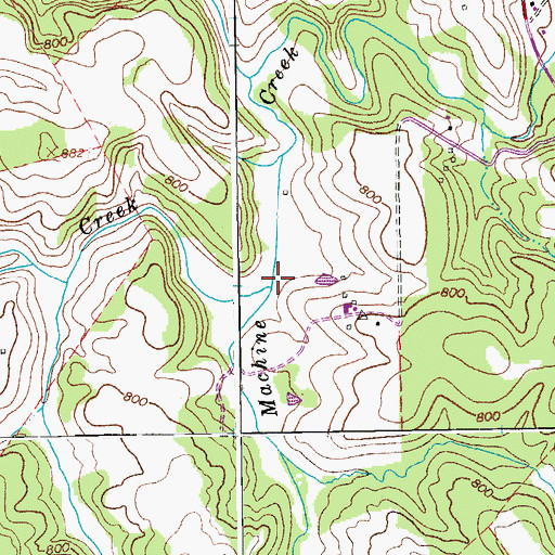 Topographic Map of Wells Creek, VA