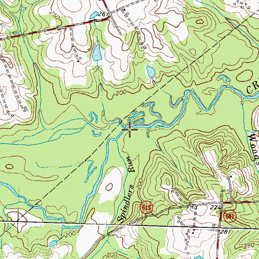 Topographic Map of West Creek, VA