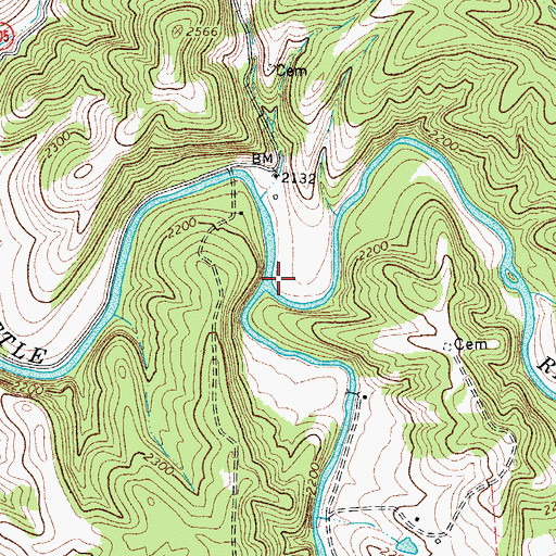 Topographic Map of West Fork Little River, VA