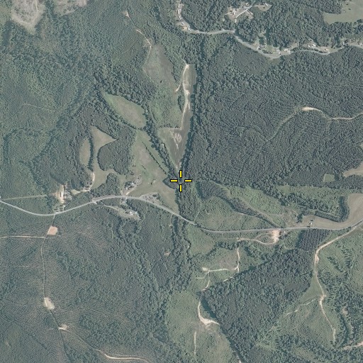 Aerial/Satellite Image of West Fork Sandy River, VA