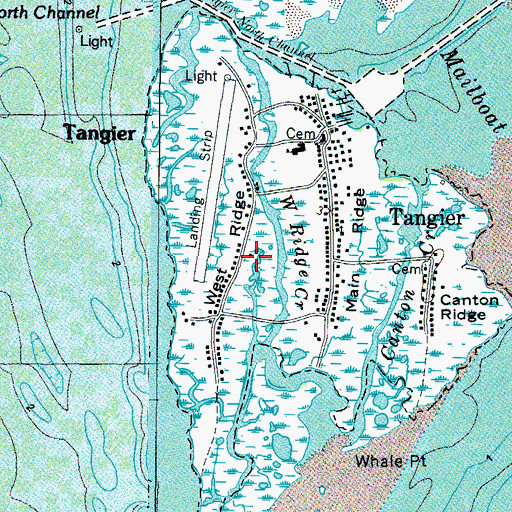 Topographic Map of West Ridge, VA