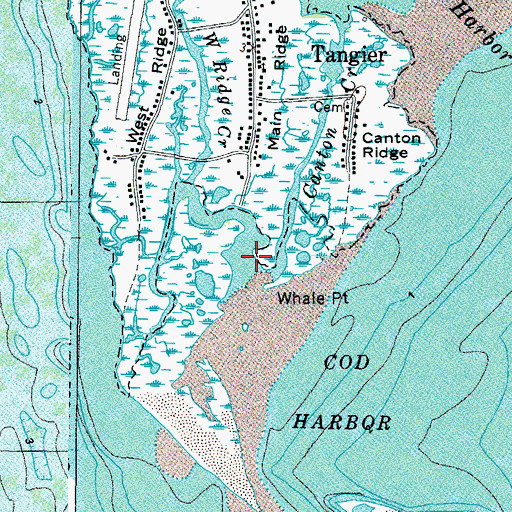 Topographic Map of West Ridge Creek, VA