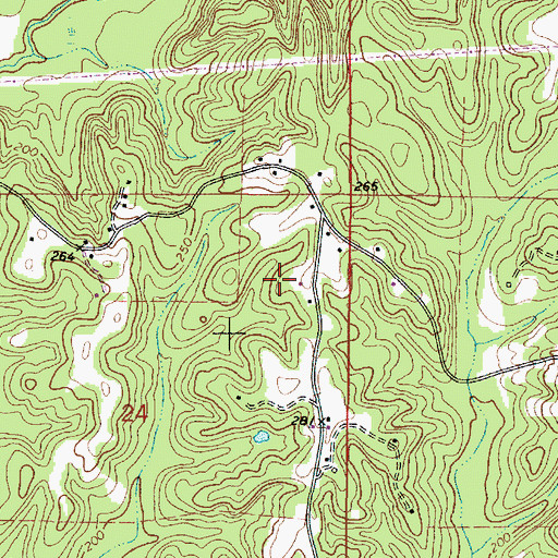 Topographic Map of Steeles Landing Park, AL