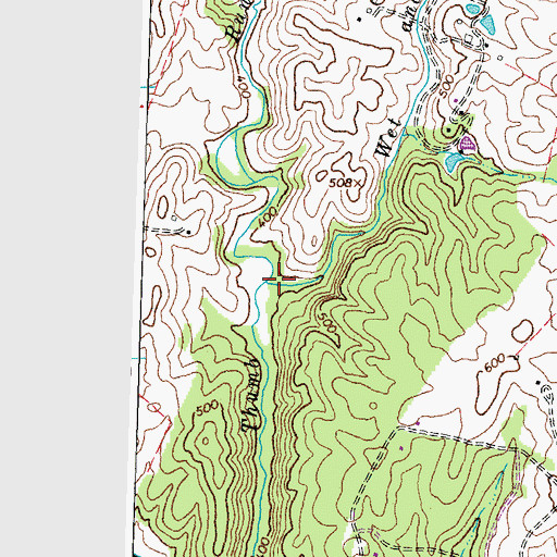 Topographic Map of Wet and Dry Branch, VA
