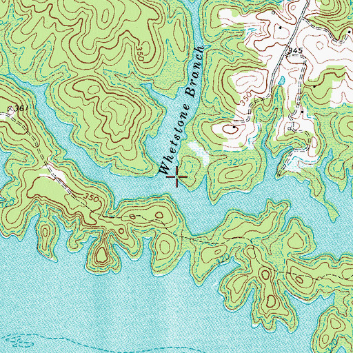 Topographic Map of Whetstone Branch, VA