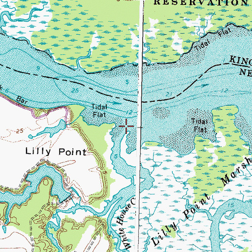 Topographic Map of White House Creek, VA